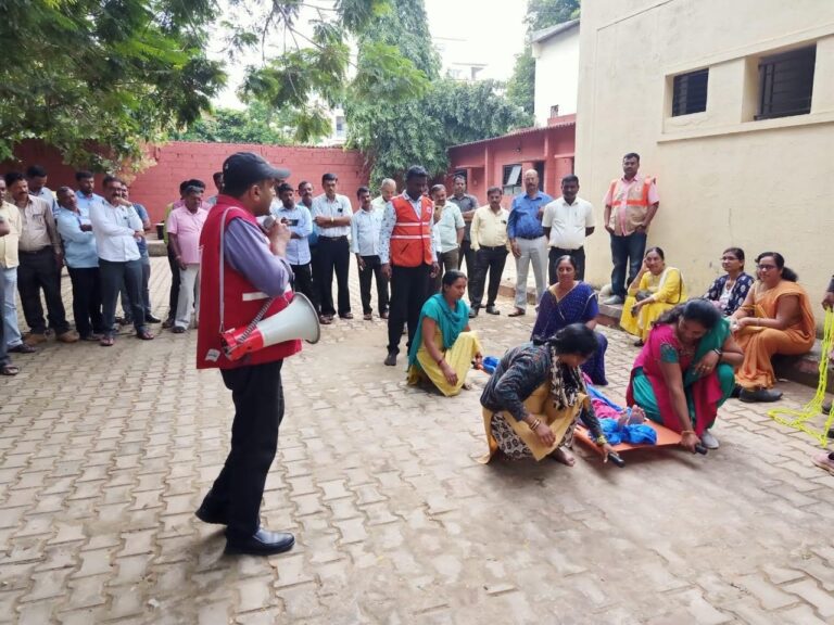 First Aid Training to High School teachers at Davangere